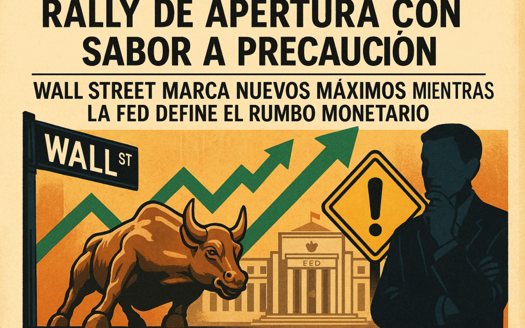 Rally de Apertura con Sabor a Precaución: Wall Street Marca Nuevos Máximos Mientras la Fed Define el Rumbo Monetario